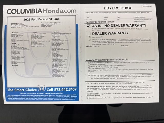2025 Ford Escape ST-Line