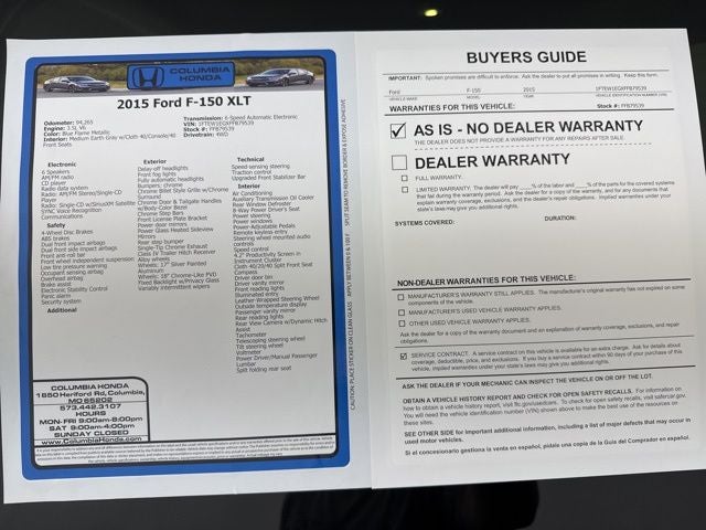 2015 Ford F-150 XLT