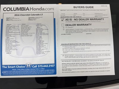 2016 Chevrolet Colorado LT