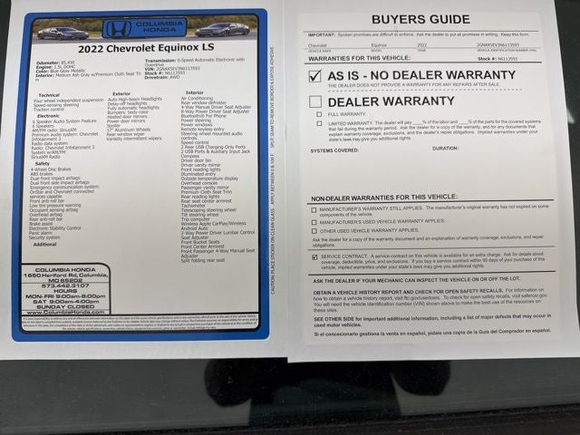 2022 Chevrolet Equinox LS