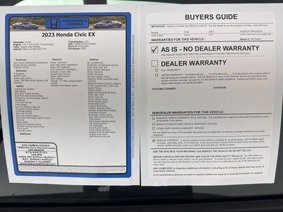 2023 Honda Civic EX