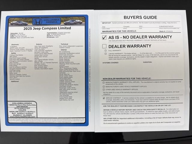 2025 Jeep Compass Limited