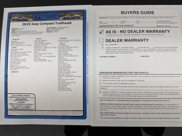 2019 Jeep Compass Trailhawk