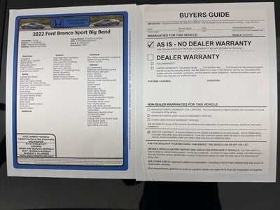 2022 Ford Bronco Sport Big Bend