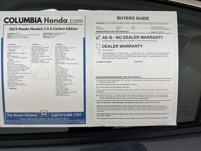 2023 Mazda Mazda3 2.5 S Carbon Edition