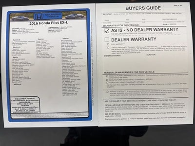 2016 Honda Pilot EX-L