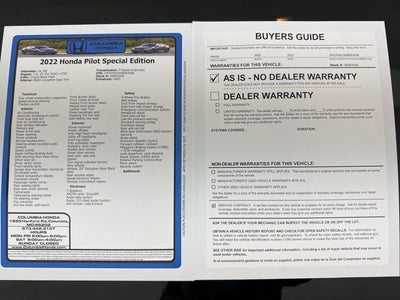 2022 Honda Pilot Special Edition