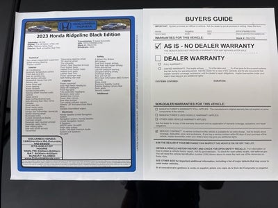 2023 Honda Ridgeline Black Edition
