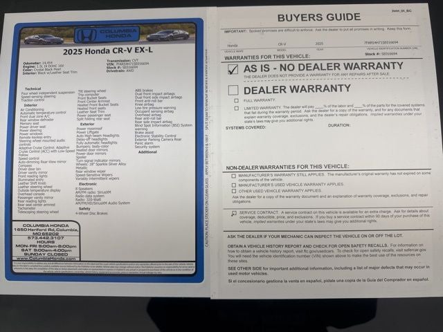 2025 Honda CR-V EX-L