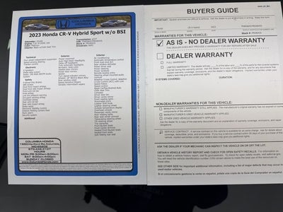2023 Honda CR-V Hybrid Sport w/o BSI