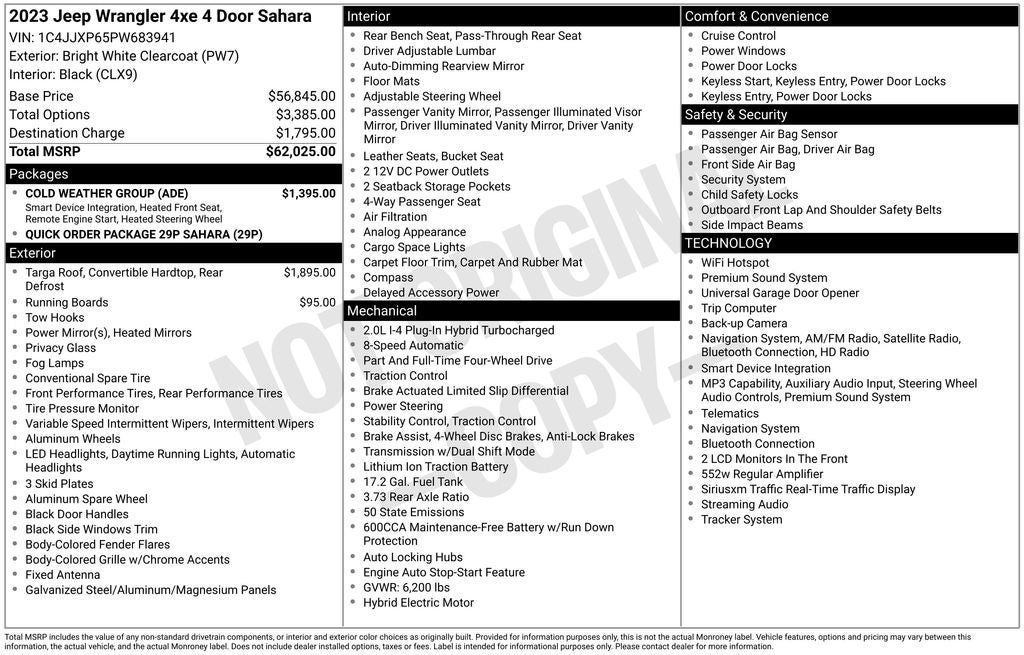 2023 Jeep Wrangler Sahara 4xe