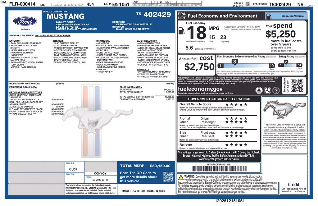 2026 Ford Mustang GT