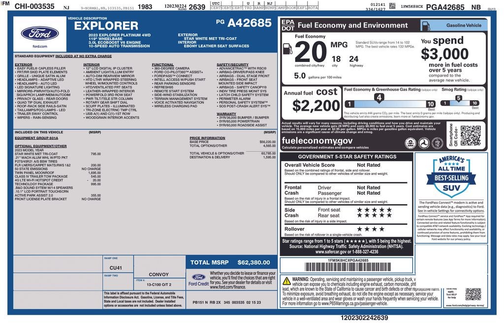 2023 Ford Explorer Platinum