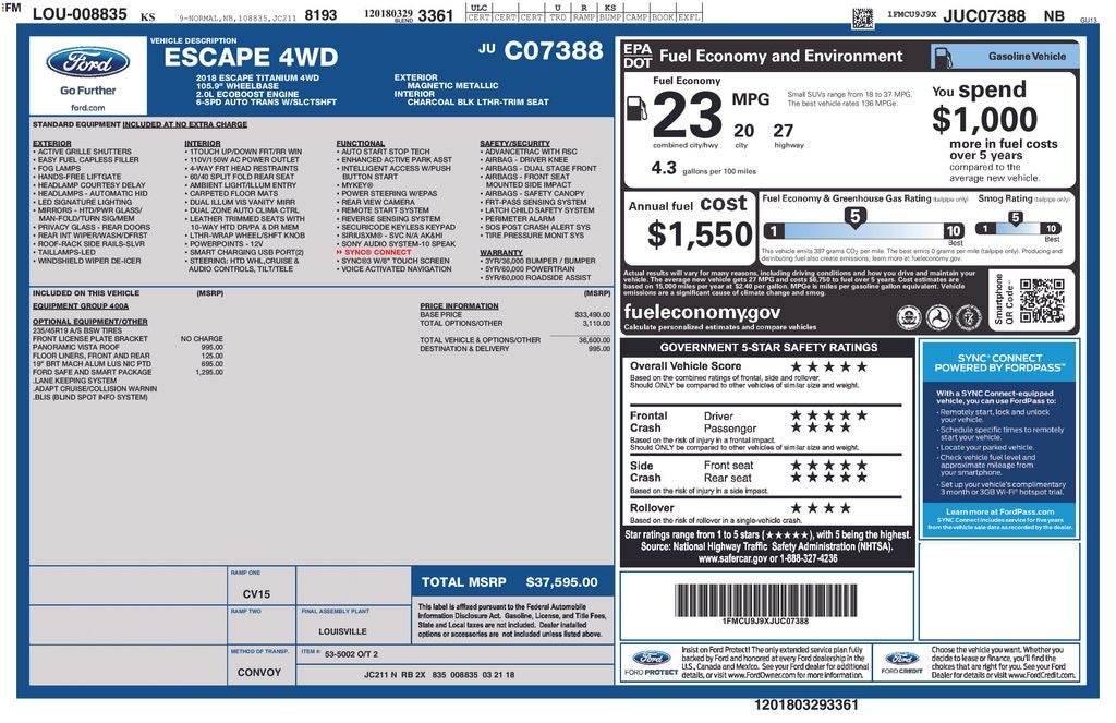 2018 Ford Escape Titanium
