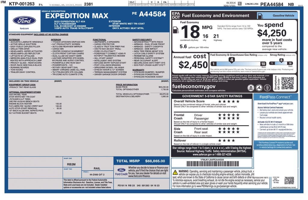 2023 Ford Expedition Max XLT