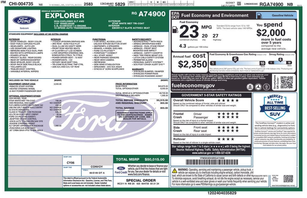 2024 Ford Explorer XLT