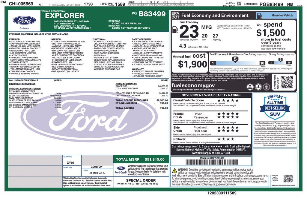 2023 Ford Explorer ST-Line