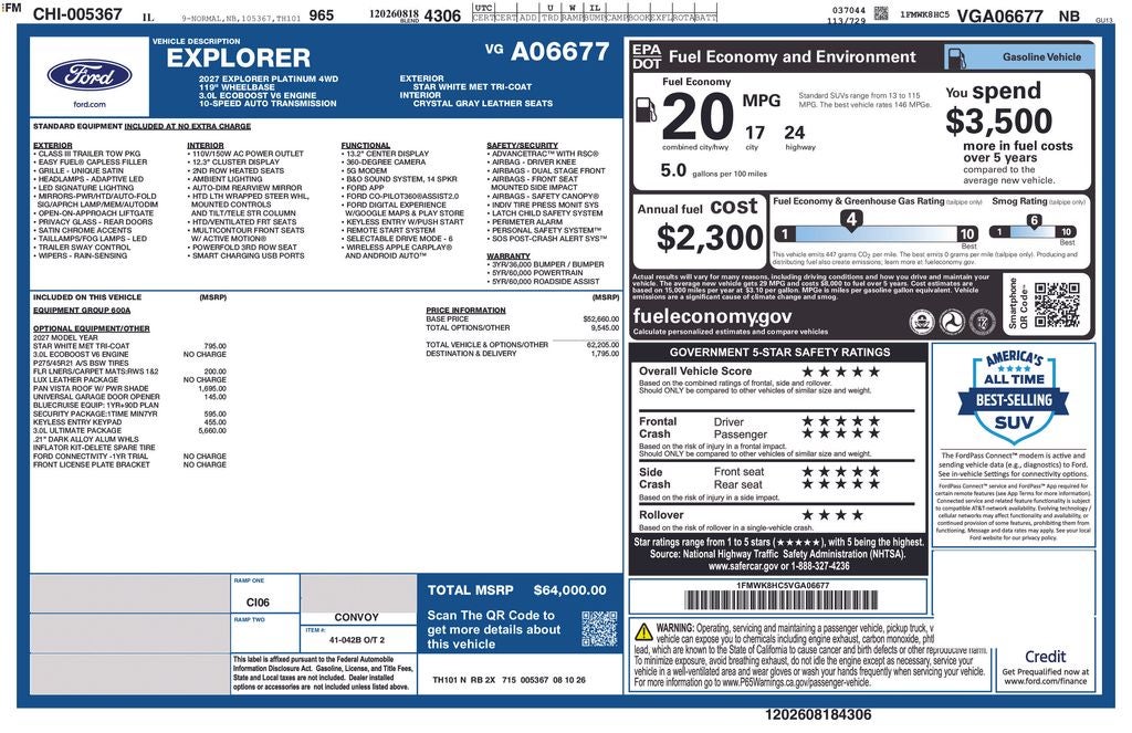 2027 Ford Explorer Platinum