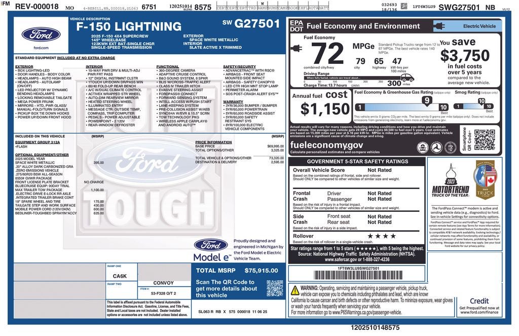 2025 Ford F-150 Lightning Flash