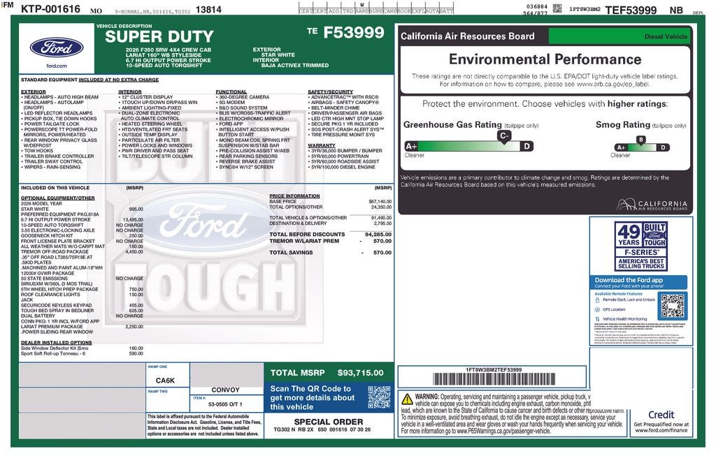 2026 Ford F-350SD Lariat