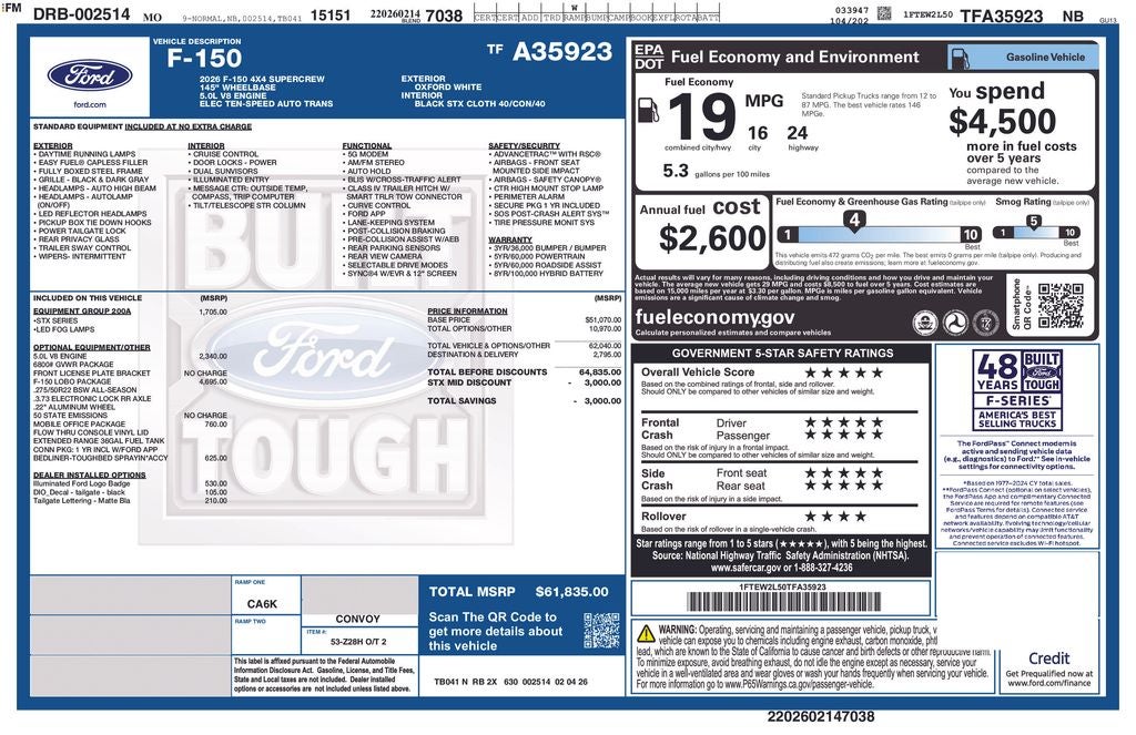 2026 Ford F-150 STX