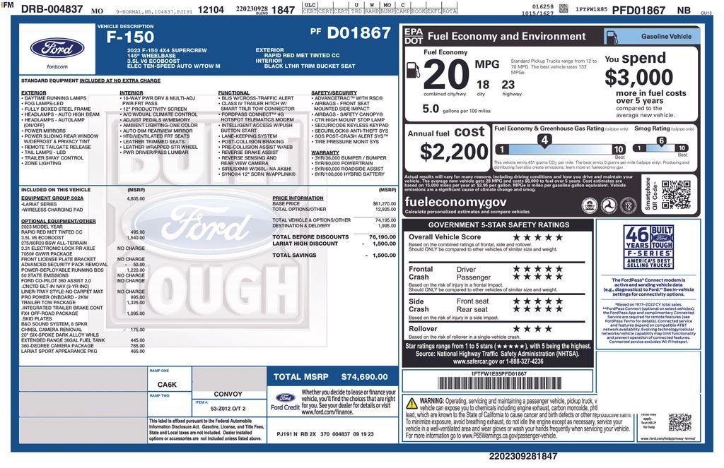 2023 Ford F-150 Lariat