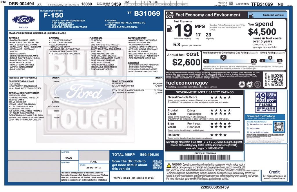 2026 Ford F-150 XLT