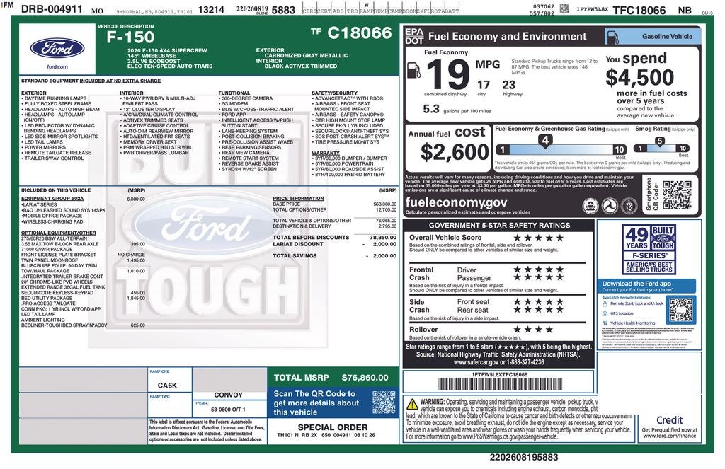 2026 Ford F-150 Lariat