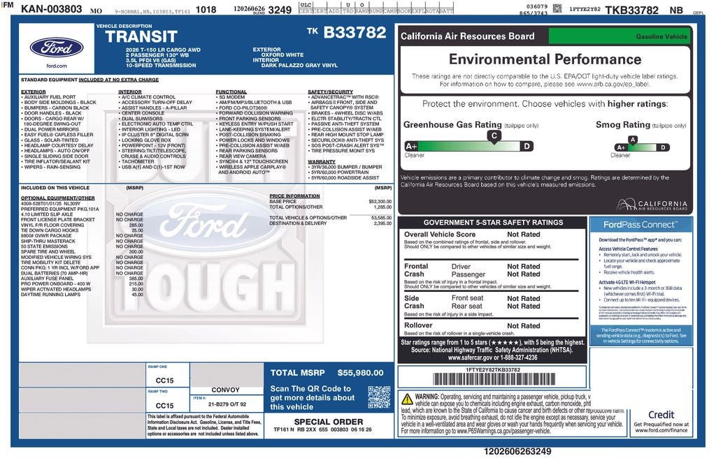 2026 Ford Transit-150 Base