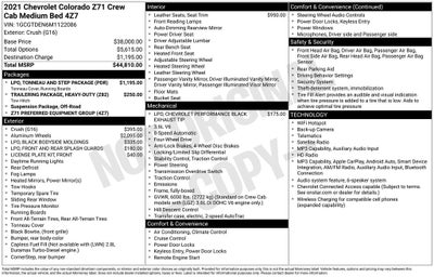 2021 Chevrolet Colorado Z71