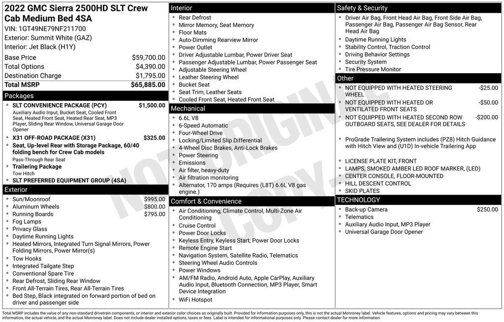 2022 GMC Sierra 2500HD SLT