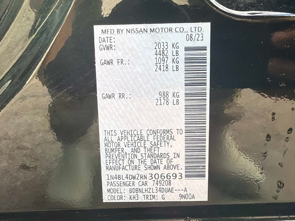 2024 Nissan Altima 2.5 SV