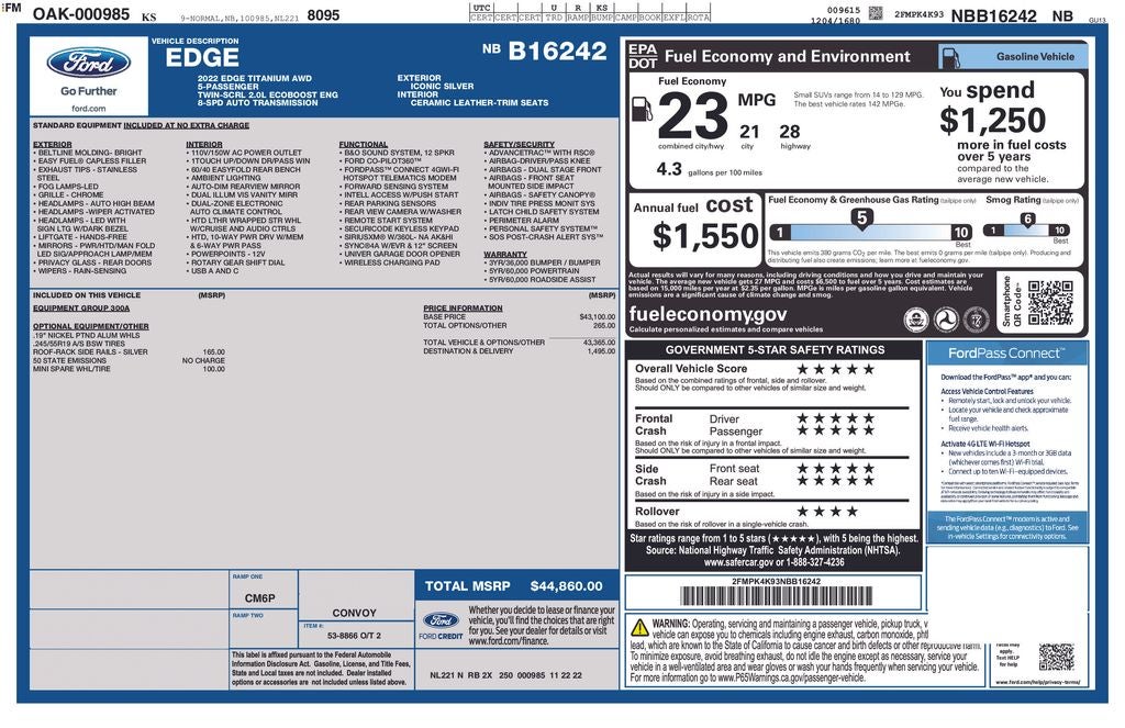 2022 Ford Edge Titanium