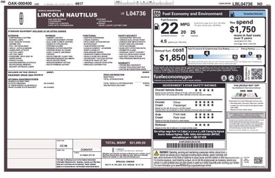 2020 Lincoln Nautilus Reserve