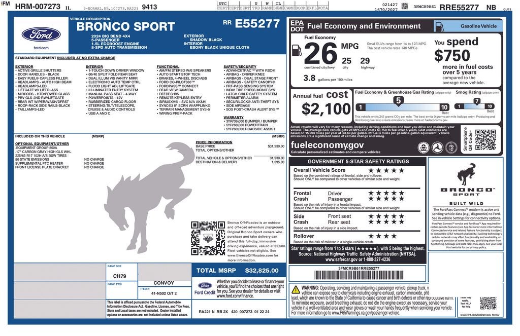 2024 Ford Bronco Sport Big Bend