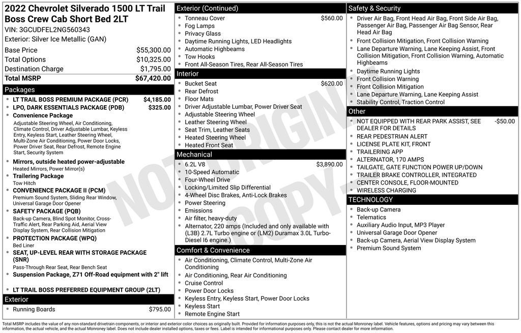 2022 Chevrolet Silverado 1500 LT Trail Boss