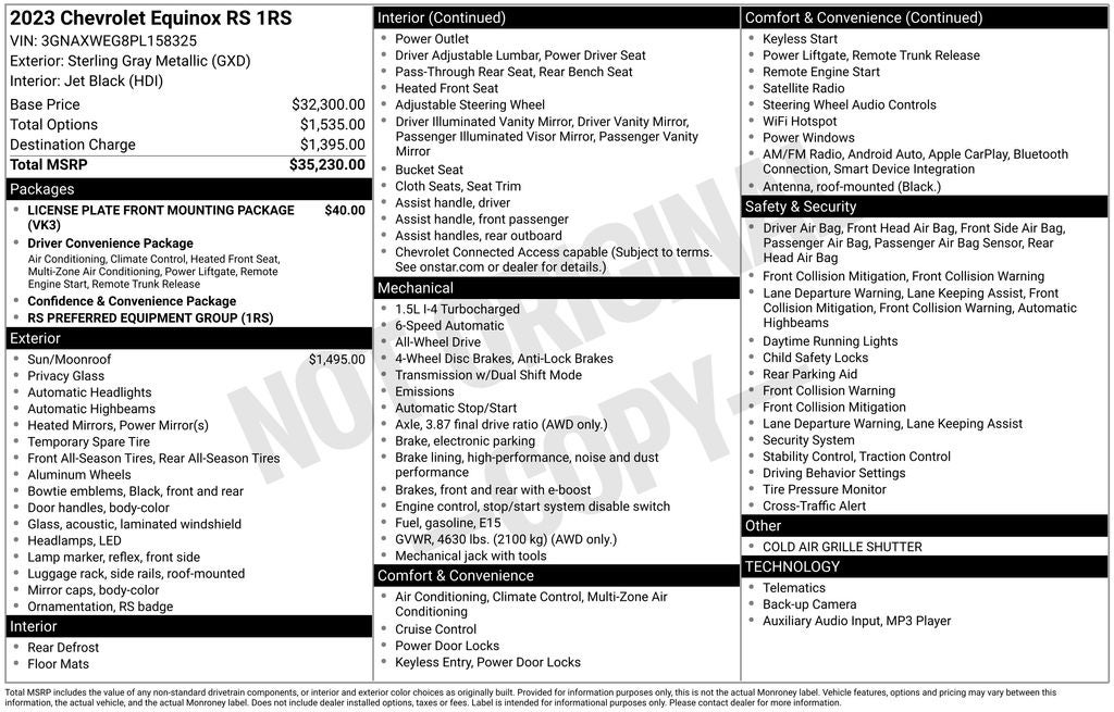 2023 Chevrolet Equinox RS