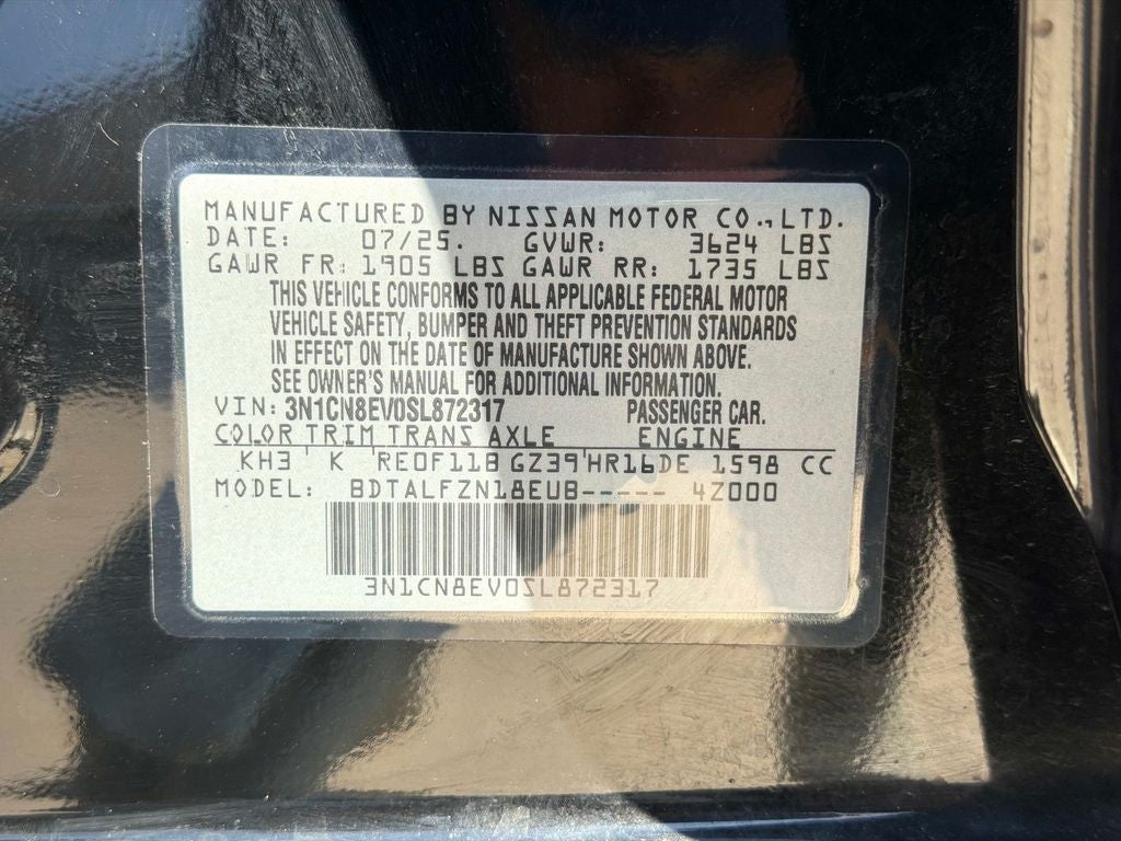2025 Nissan Versa 1.6 SV