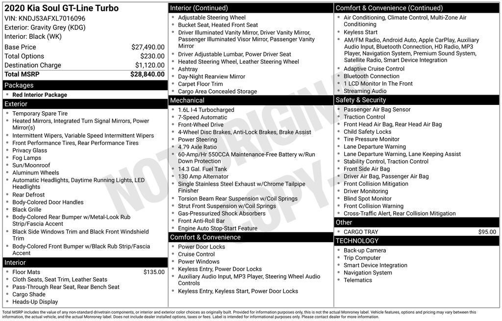 2020 Kia Soul GT-Line Turbo