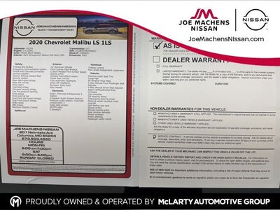 2020 Chevrolet Malibu LS 1LS