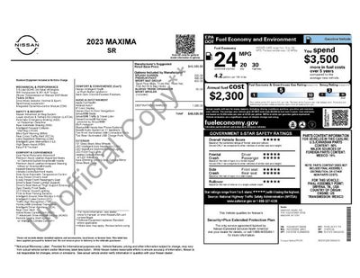 2023 Nissan Maxima SR