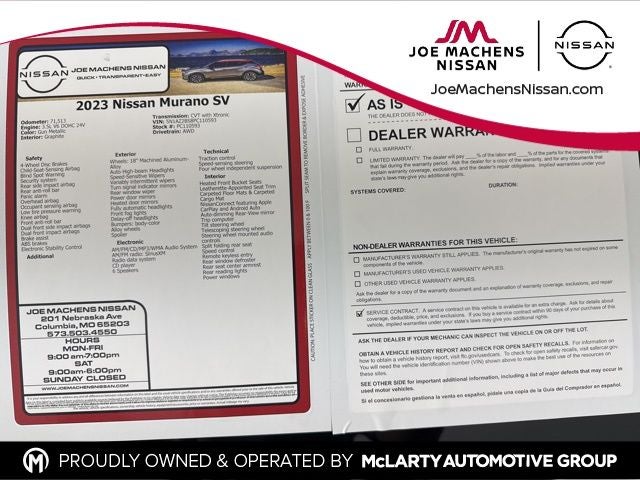 2023 Nissan Murano SV