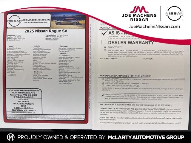 2025 Nissan Rogue SV