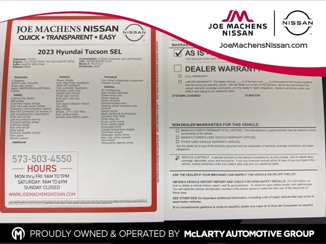 2023 Hyundai Tucson SEL