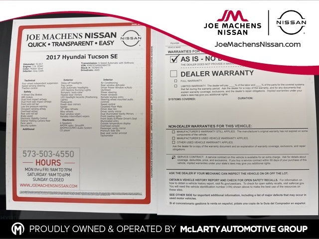 2017 Hyundai Tucson SE