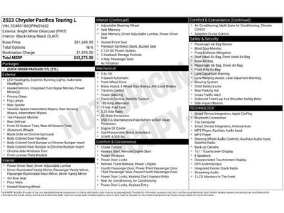 2023 Chrysler Pacifica Touring L
