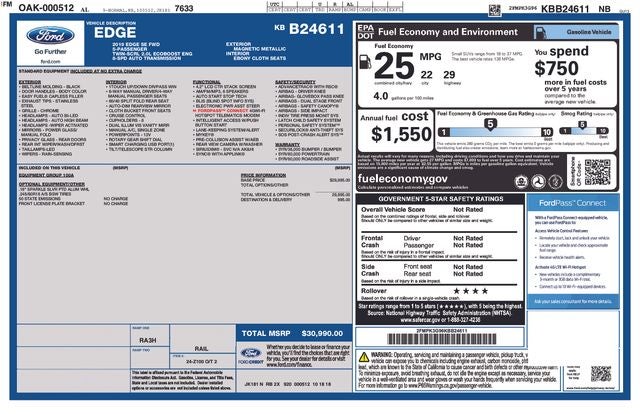 2019 Ford Edge SE