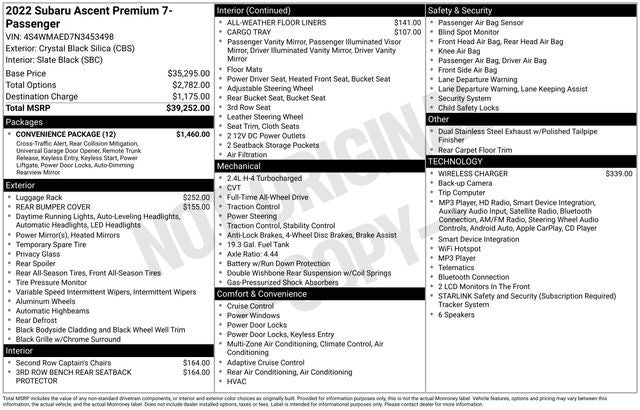 2022 Subaru Ascent Premium
