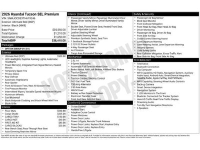 2026 Hyundai Tucson SEL Premium