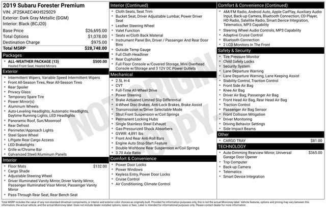 2019 Subaru Forester Premium